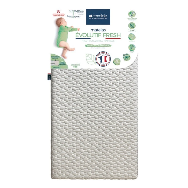 Matelas évolutif Tencel 60x120 CANDIDE 5 Matelas évolutif Tencel 60x120 CANDIDE – Image 3