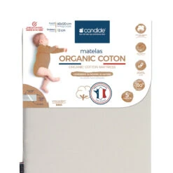 Matelas Organic Coton 60 X 120 Cm CANDIDE -MADE4BABY BOUTIQUE matelas organic coton 60 x 120 cm candide 6