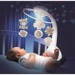 Mobile Douce Nuit 3en1 INFANTINO Taupe -MADE4BABY BOUTIQUE mobile douce nuit 3en1 taupe bkids 2