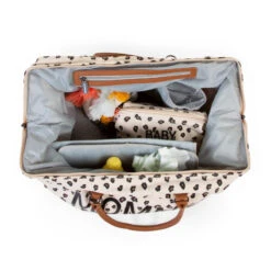 Sac à Langer Mommy Bag CHILDHOME Canvas Leopard -MADE4BABY BOUTIQUE mommy bag large canvas leopard 7