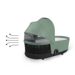 Nacelle De Luxe Mios 3 CYBEX Leaf Green -MADE4BABY BOUTIQUE nacelle de luxe mios 3 cybex leaf green 5