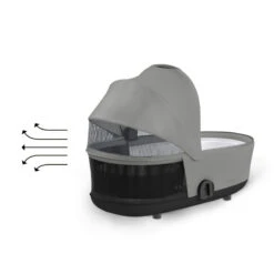 Nacelle De Luxe Mios 3 CYBEX Mirage Grey -MADE4BABY BOUTIQUE nacelle de luxe mios 3 cybex mirage grey 5
