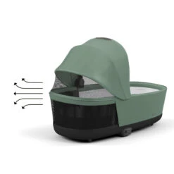 Nacelle Luxe Pour Priam 4 / E-Priam CYBEX Leaf Green -MADE4BABY BOUTIQUE nacelle luxe pour priam 4 e priam cybex leaf green 5