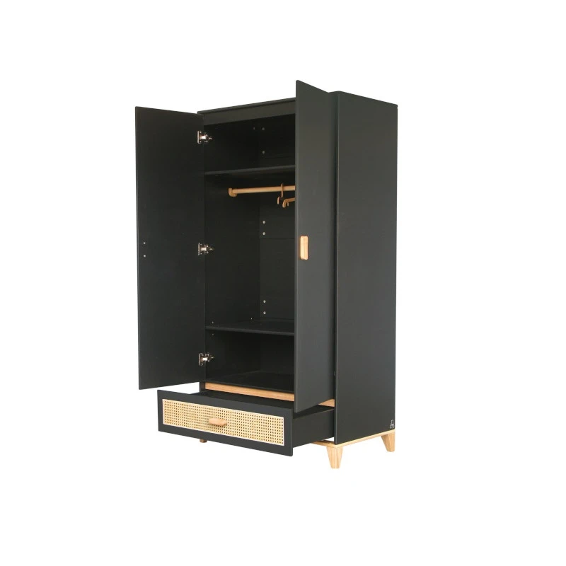Armoire Cannage Rotin THEO Nami Onyx 5 Armoire Cannage Rotin THEO Nami Onyx – Image 3