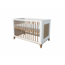 Lit Cannage Rotin 60x120 THEO Nami Neige