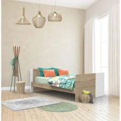 Lit 70x140 évolutif 90/140 X190 Nova SAUTHON Blanc Lin -MADE4BABY BOUTIQUE nova blanc lit 140x70 evolutif 190 4