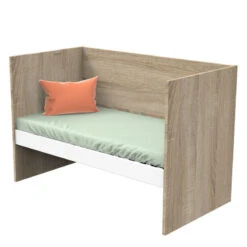 Lit 70x140 évolutif 90/140 X200 Nova SAUTHON Blanc Lin -MADE4BABY BOUTIQUE nova blanc lit 140x70 evolutif 200 1