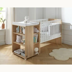 Lit Combiné évolutif 60x120 Nova SAUTHON Blanc Lin -MADE4BABY BOUTIQUE nova blanc lit combine evolutif 120x60 4