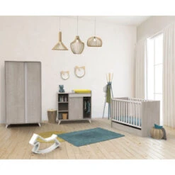 Lit Bébé 60x120 Nova SAUTHON Gris Loft -MADE4BABY BOUTIQUE nova gris perdrix lit bebe 120x60 3