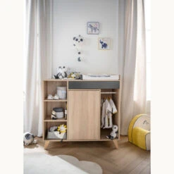 Commode évolutive Nova SAUTHON Gris Volcan -MADE4BABY BOUTIQUE nova gris volcan commode evolutive 4
