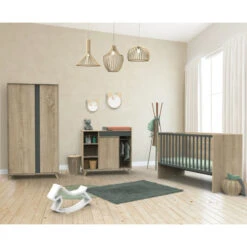 Lit 70x140 évolutif 90/140 X190 Nova SAUTHON Gris Volcan -MADE4BABY BOUTIQUE nova gris volcan lit 140x70 evolutif 190 4