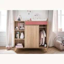 Commode évolutive Nova SAUTHON Rose Canyon -MADE4BABY BOUTIQUE nova rose commode evolutive 5