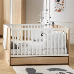 Tiroir S/roues Pour Lit évolutif 140x70 Nova SAUTHON Chêne Dore -MADE4BABY BOUTIQUE nova tiroir s roues lit 140x70 6