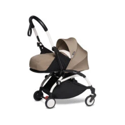Pack Poussette Yoyo2 0-6 Mois New BABYZEN Blanc/taupe