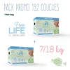 Pack Promo 192 Couches FreeLife BEBE CASH Maxi T4 7/18kg -MADE4BABY BOUTIQUE pack promo free life