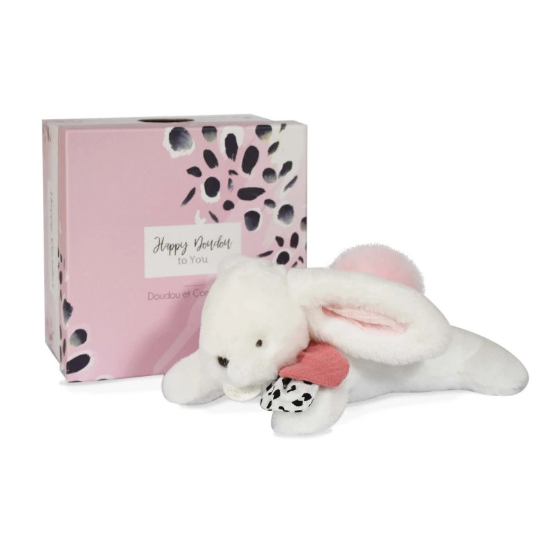 Pantin-lapin Happy Blush 25 Cm DOUDOU ET COMPAGNIE Rose 3 Pantin-lapin Happy Blush 25 Cm DOUDOU ET COMPAGNIE Rose