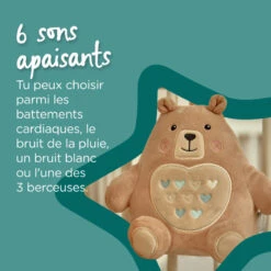 Peluche D'aide Sommeil Grofriend TOMMEE TIPPEE Bennie L'ourson -MADE4BABY BOUTIQUE peluche aide sommeil grofriend 13