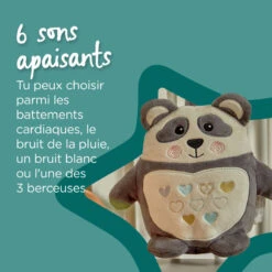 Peluche D'aide Sommeil Grofriend TOMMEE TIPPEE Pipo Le Panda -MADE4BABY BOUTIQUE peluche aide sommeil grofriend 3