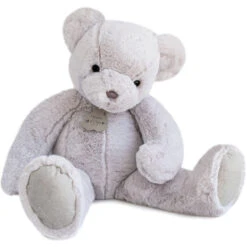 Peluche Ours Poudre De Riz 60 Cm HISTOIRE D'OURS Gris Perle