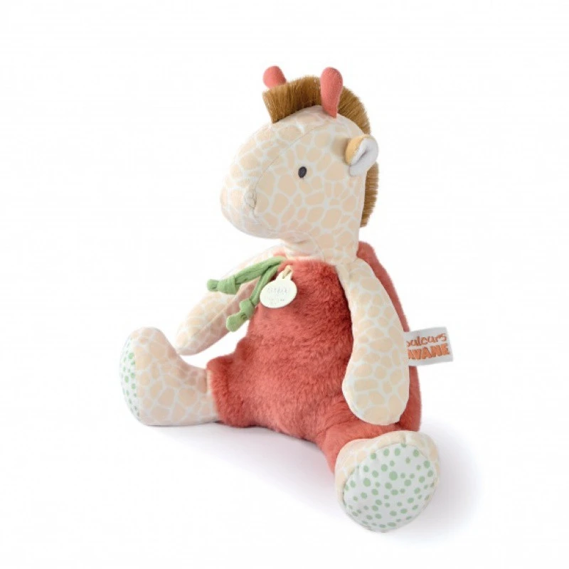 Peluche-pantin Girafe 30 Cm Couleurs Savane DOUDOU ET COMPAGNIE Beige Et Rouge 3 Peluche-pantin Girafe 30 Cm Couleurs Savane DOUDOU ET COMPAGNIE Beige Et Rouge