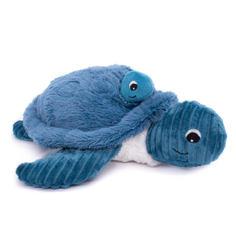 Peluche Tortue Maman/bébé Ptipotos LES DEGLINGOS Bleu 4 Peluche Tortue Maman/bébé Ptipotos LES DEGLINGOS Bleu – Image 2