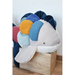 Poisson Arc-en-ciel 40cm "Trésors Marins" HISTOIRE D'OURS Bleu -MADE4BABY BOUTIQUE poisson arc en ciel 40cm 2
