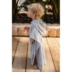 Poncho De Bain En éponge Jacquard LITTLE DUTCH Blue -MADE4BABY BOUTIQUE poncho de bain en eponge jacquard little dutch blue 3
