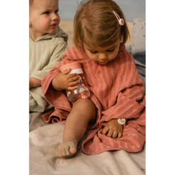 Poncho De Bain En éponge Jacquard LITTLE DUTCH Pink Blush -MADE4BABY BOUTIQUE poncho de bain en eponge jacquard little dutch pink blush 2