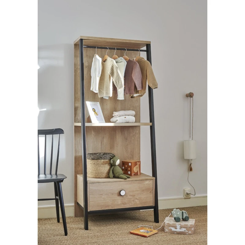 Portant 1 Tiroir GALIPETTE Marcel Black 5 Portant 1 Tiroir GALIPETTE Marcel Black – Image 3