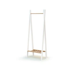 Portant à Vêtements Essentiel AT4 Blanc/hêtre Brut