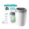 Poubelle à Couches Sangenic Simplee TOMMEE TIPPEE Grise/Blanche -MADE4BABY BOUTIQUE poubelle a couches sangenic simplee tommee tippee grise blanche
