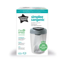 Poubelle à Couches Sangenic Simplee TOMMEE TIPPEE Grise/Blanche -MADE4BABY BOUTIQUE poubelle a couches sangenic simplee tommee tippee grise blanche 4