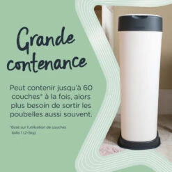 Poubelle à Couches XL Twist & Click TOMMEE TIPPEE Blanc -MADE4BABY BOUTIQUE poubelle a couches xl twist click tommee tippee blanc 4