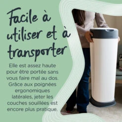 Poubelle à Couches XL Twist & Click TOMMEE TIPPEE Blanc -MADE4BABY BOUTIQUE poubelle a couches xl twist click tommee tippee blanc 5