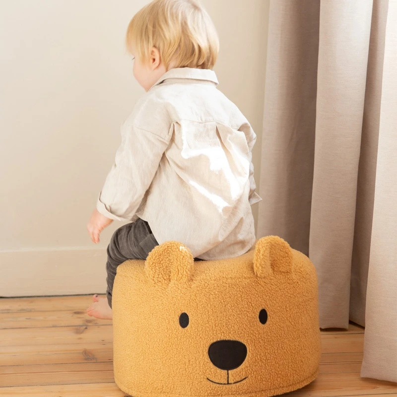 Pouf Teddy Bear CHILDHOME Beige 5 Pouf Teddy Bear CHILDHOME Beige – Image 3