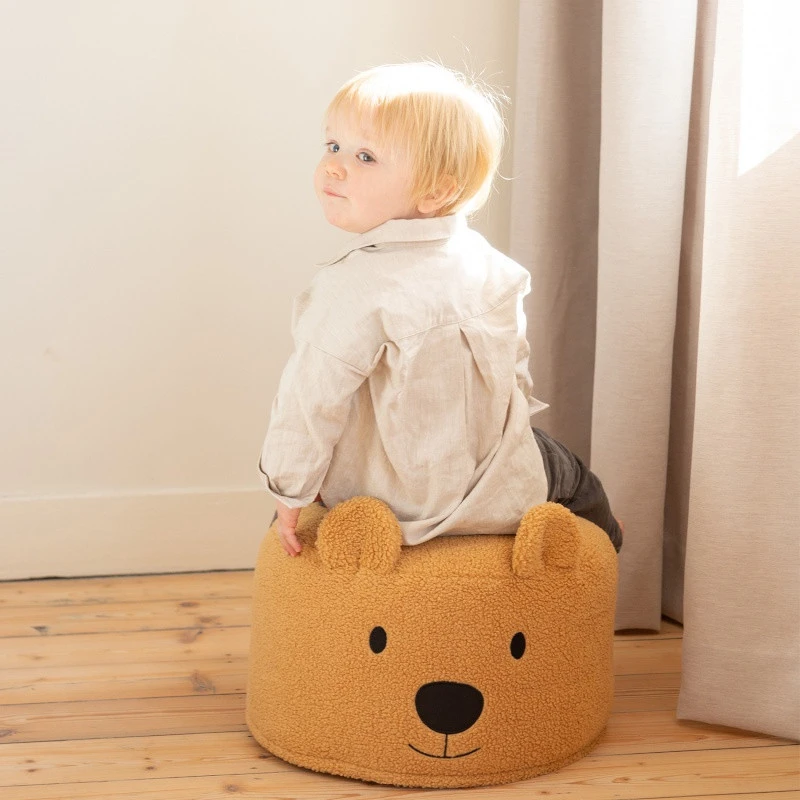 Pouf Teddy Bear CHILDHOME Beige 6 Pouf Teddy Bear CHILDHOME Beige – Image 4