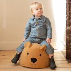 Pouf Teddy Bear CHILDHOME Beige 15 Pouf Teddy Bear CHILDHOME Beige -MADE4BABY BOUTIQUE pouf teddy bear childhome beige 5