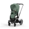 Poussette Complète EPriam 2 CYBEX Chrome Black / Leaf Green -MADE4BABY BOUTIQUE poussette complete epriam 2 cybex chrome black leaf green