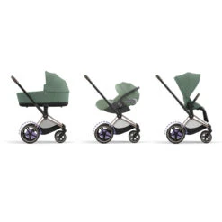 Poussette Complète EPriam 2 CYBEX RoseGold / Leaf Green -MADE4BABY BOUTIQUE poussette complete epriam 2 cybex rosegold leaf green 8