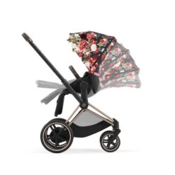 Poussette Complète EPriam 2 Rosegold CYBEX Spring Blossom Dark -MADE4BABY BOUTIQUE poussette complete epriam 2 rosegold cybex spring blossom dark 3