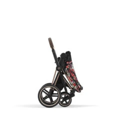 Poussette Complète EPriam 2 Rosegold CYBEX Spring Blossom Dark -MADE4BABY BOUTIQUE poussette complete epriam 2 rosegold cybex spring blossom dark 4