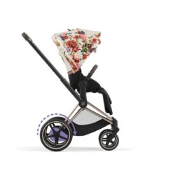 Poussette Complète EPriam 2 Rosegold CYBEX Spring Blossom Light -MADE4BABY BOUTIQUE poussette complete epriam 2 rosegold cybex spring blossom light 2