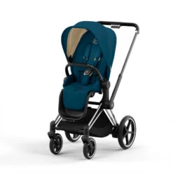 Poussette Complète EPriam 2 CYBEX Chrome Black/Mountain Blue