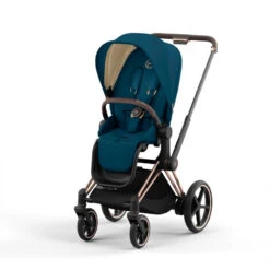 Poussette Complète EPriam 2 CYBEX Rosegold/Mountain Blue