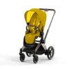 Poussette Complète EPriam 2 CYBEX Rosegold/Mustard Yellow 2 Poussette Complète EPriam 2 CYBEX Rosegold/Mustard Yellow -MADE4BABY BOUTIQUE poussette complete epriam 20 cybex rosegoldmustard yellow