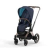 Poussette Complète EPriam 2 CYBEX Rosegold/Nautical Blue 1 Poussette Complète EPriam 2 CYBEX Rosegold/Nautical Blue -MADE4BABY BOUTIQUE poussette complete epriam 20 cybex rosegoldnautical blue