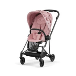 Poussette Complète Mios 3 Matt Black CYBEX Simply Flowers Pink