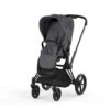 Poussette Complète Priam 4 Matt Black CYBEX Simply Flowers Grey -MADE4BABY BOUTIQUE poussette complete priam 4 matt black cybex simply flowers grey