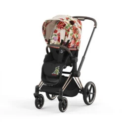 Poussette Complète Priam 4 Rosegold CYBEX Spring Blossom Light