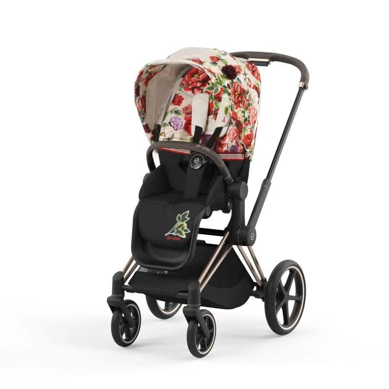 Poussette Complète Priam 4 Rosegold CYBEX Spring Blossom Light 3 Poussette Complète Priam 4 Rosegold CYBEX Spring Blossom Light